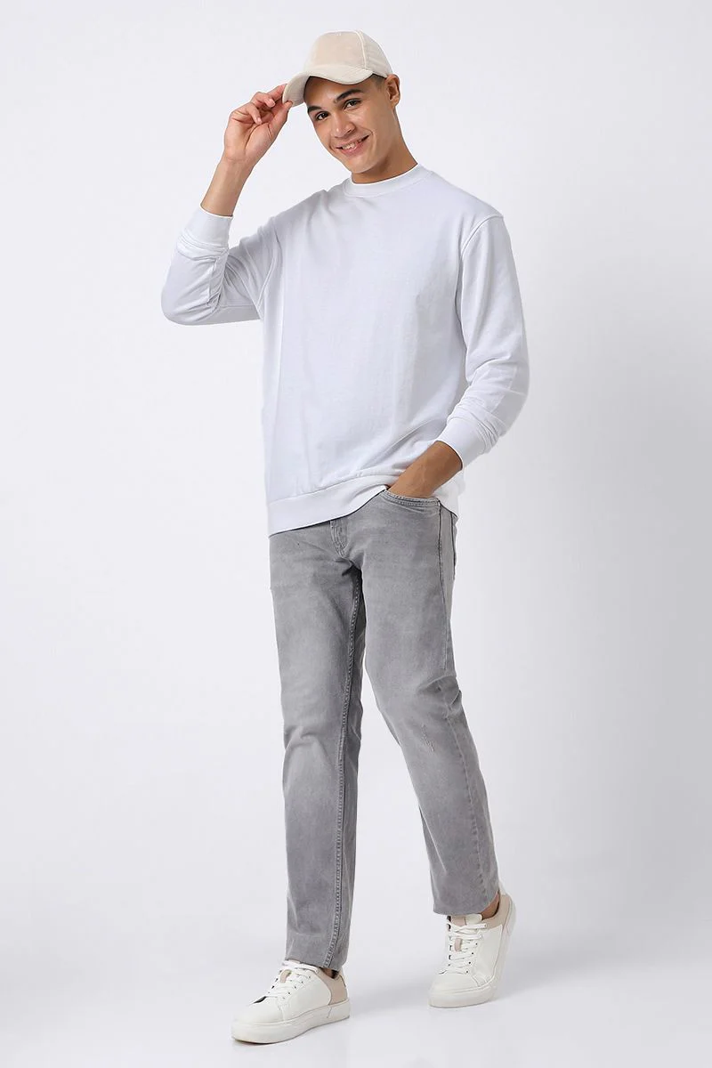 سويتشيرت بلون موحد - Image 18