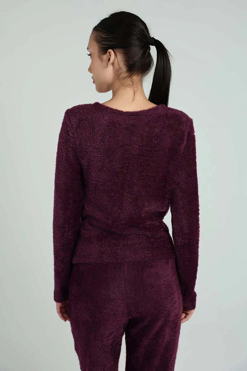 بلوزة نسائية صوفية منزلية - Image 3
