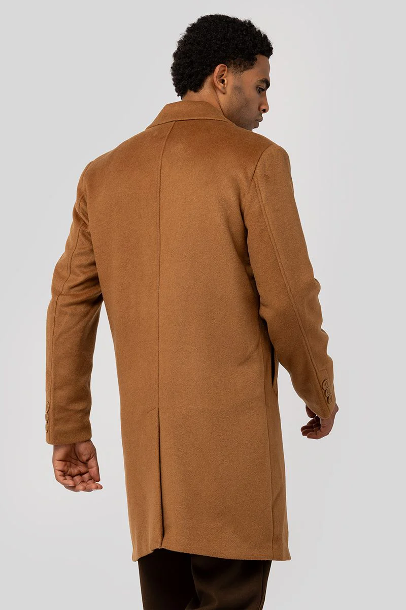 معطف صوفي طويل كلاسيكي - Image 3