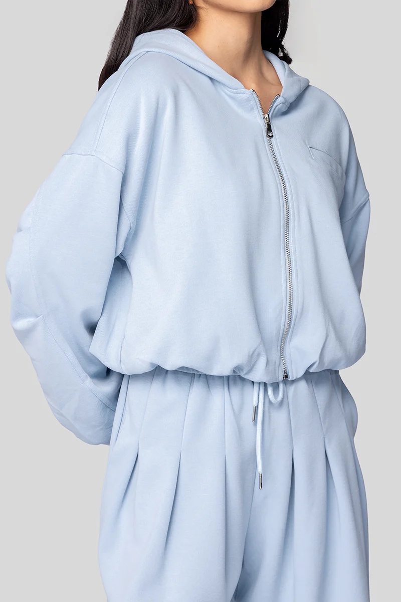 هودي قصير بسحاب أمامي - Image 8