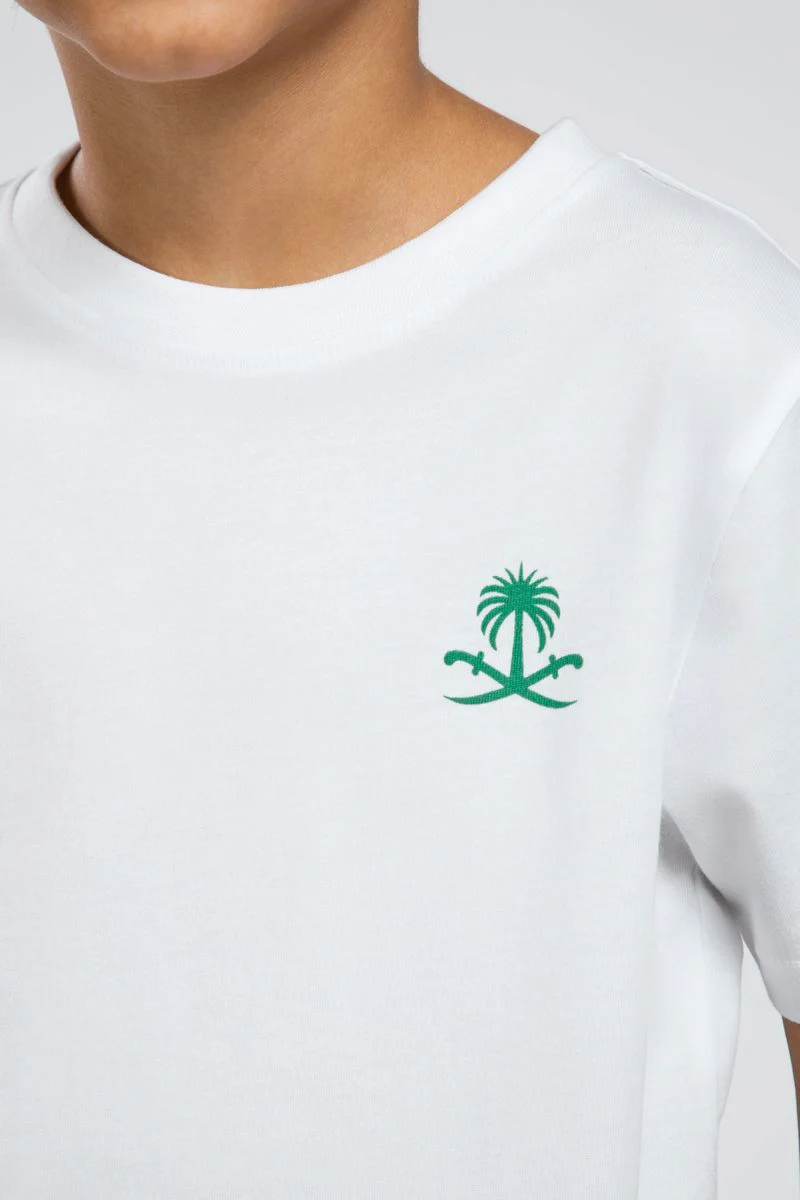 تيشيرت أطفال للجنسين بطبعة شعار السعودية - Image 11