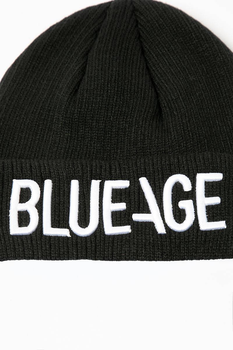قبعة محبوكة بتطريز بارز BLUEAGE - Image 4