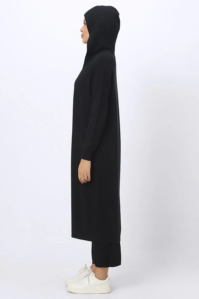 كارديغان نسائي محبوك بقصة طويلة - Image 3