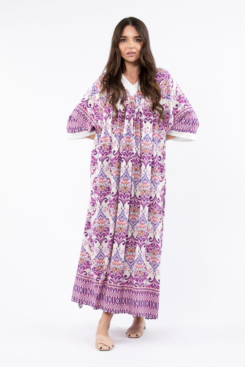 جلابية نسائية ماكسي بطبعات - Image 6