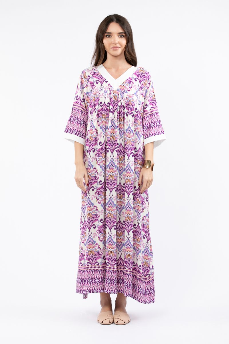 جلابية نسائية ماكسي بطبعات - Image 7
