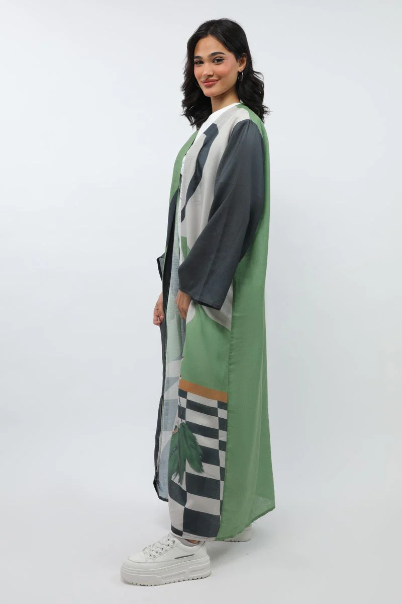 عباية نسائية بنمط طبعات - Image 2