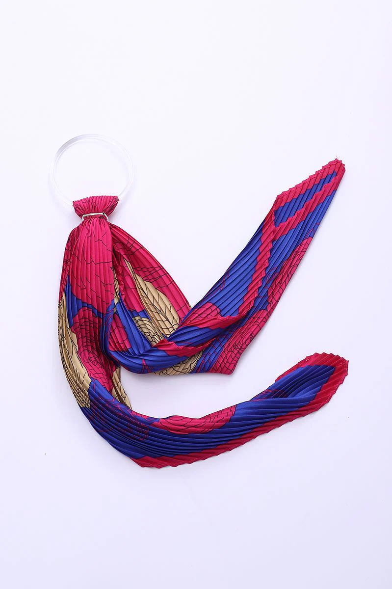 وشاح فولار نسائي بطبعات - Image 3