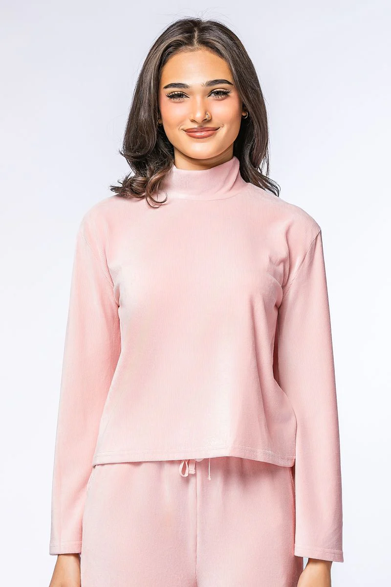 بلوزة فضفاضة بنقشة مضلعة - Image 6