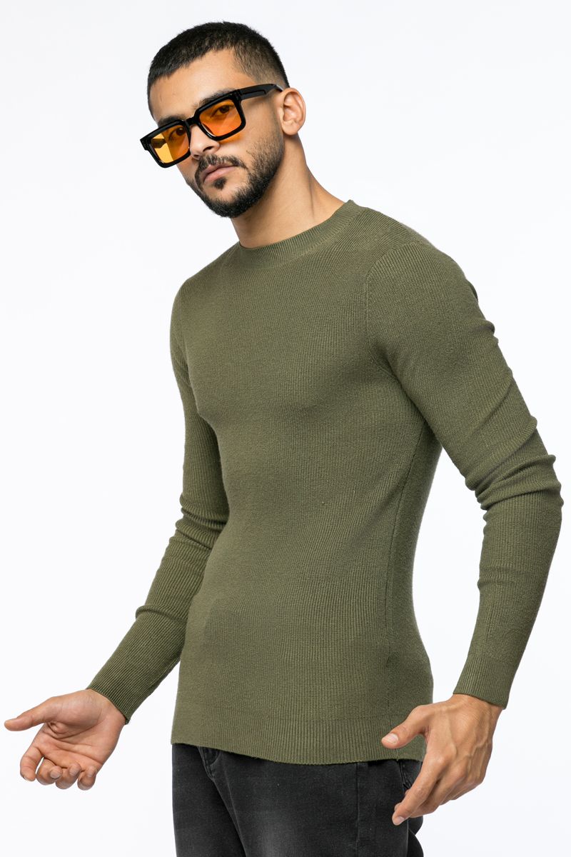 كنزة محبوكة بنقشة مضلعة - Image 16