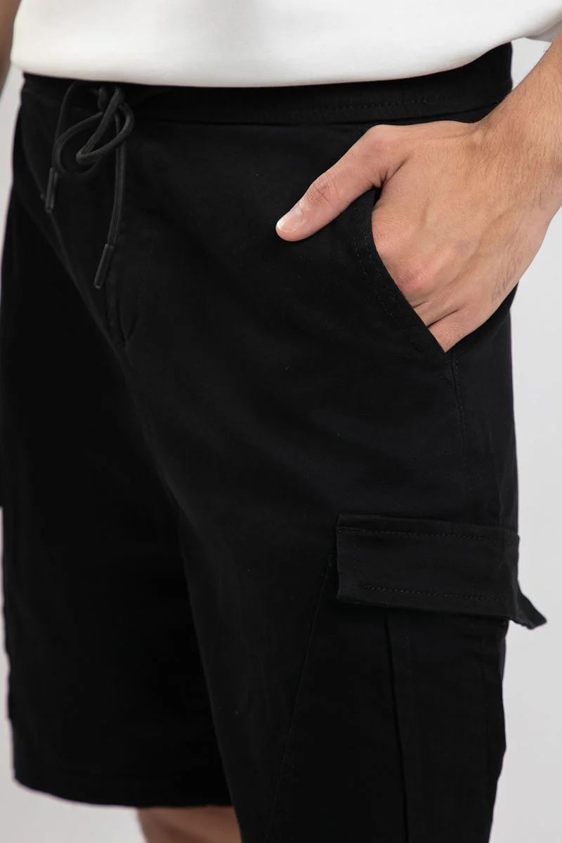 شورت رجالي كاجوال كارجو بلون سادة - Image 4