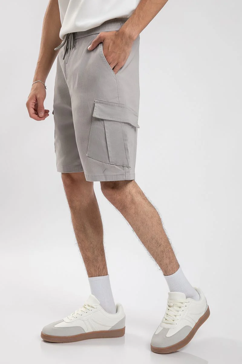 شورت رجالي كاجوال كارجو بلون سادة - Image 6