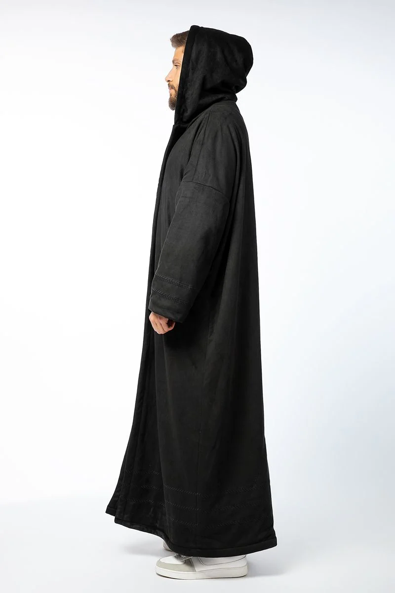 فروة رجالي شتوية دافئة ببطانة فرو - Image 6