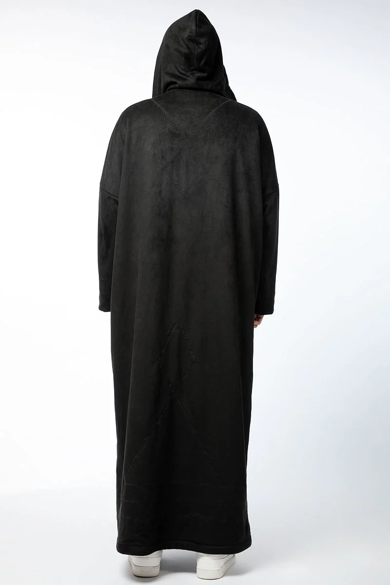 فروة رجالي شتوية دافئة ببطانة فرو - Image 7