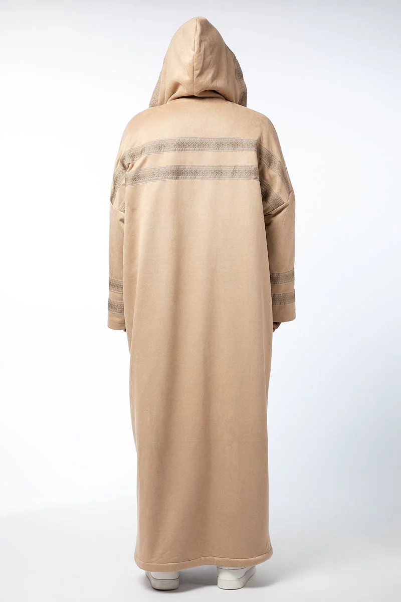 فروة رجالي شتوية دافئة ببطانة فرو - Image 3