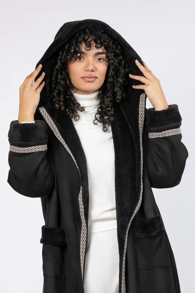 فروة نسائية شتوية ببطانة فرو - Image 10