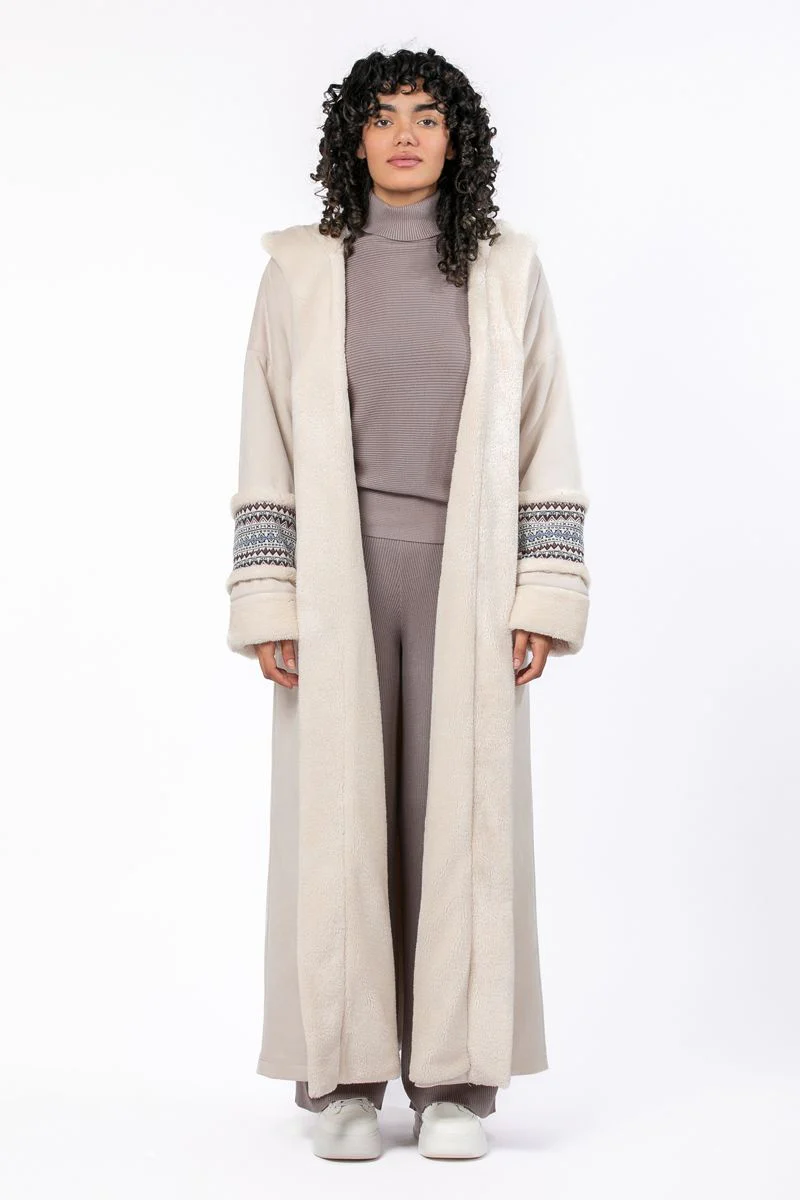 فروة نسائية شتوية ببطانة فرو - Image 6