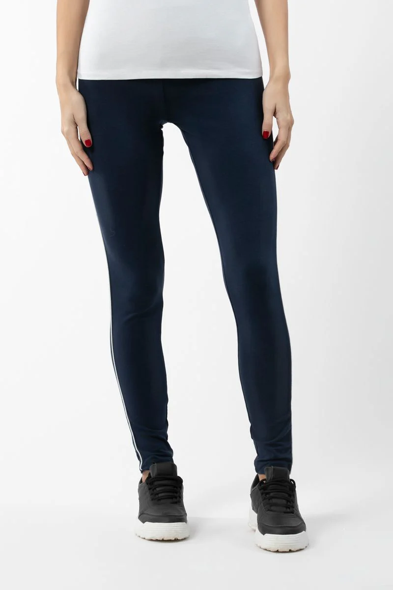 بنطلون ليقنز نسائي بخط جانبي - Image 15