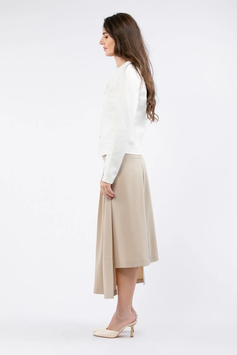 بلوزة نسائية برباط أمامي - Image 3