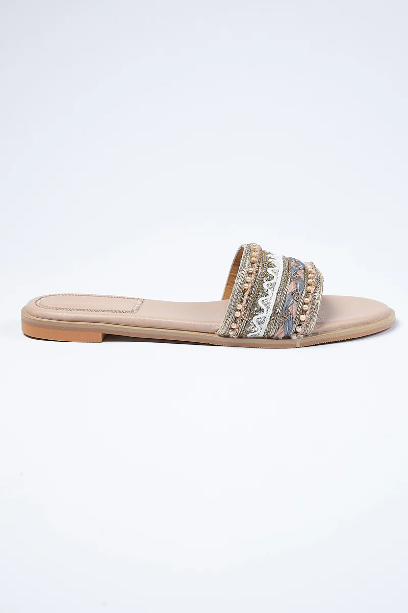 صندل نسائي مسطح سهل الارتداء - Image 4
